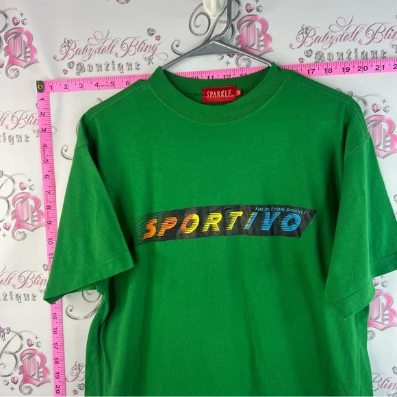 Sportivo T-shirt vintage Green Graphic Men's T-Shirt - Picture 3 of 10